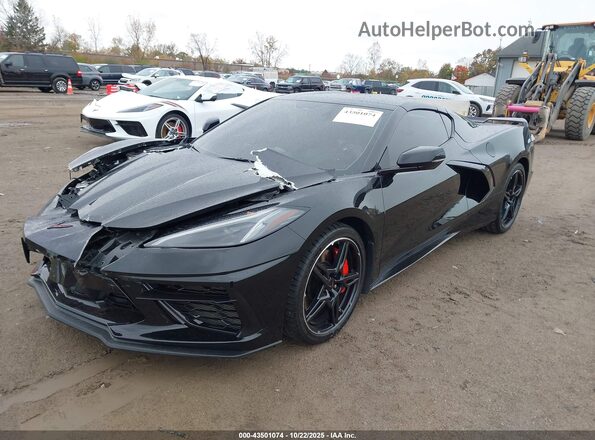 1G1YC2D47M5125016 2021 CHEVROLET CORVETTE Black Vista tres cuartos delantera izquierda