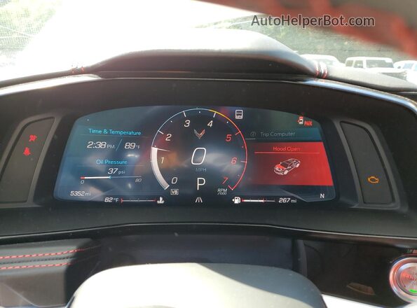 1G1YC3D40M5124408 2021 CHEVROLET CORVETTE Silver Вид щитка приладів
