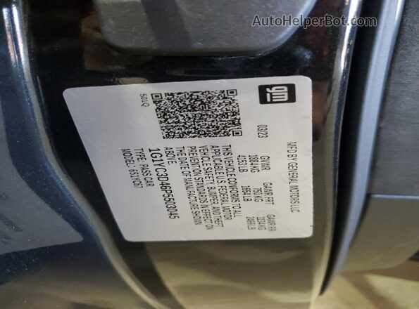 1G1YC3D46P5503045 2023 CHEVROLET CORVETTE Черный Вид наклейки с VIN-кодом