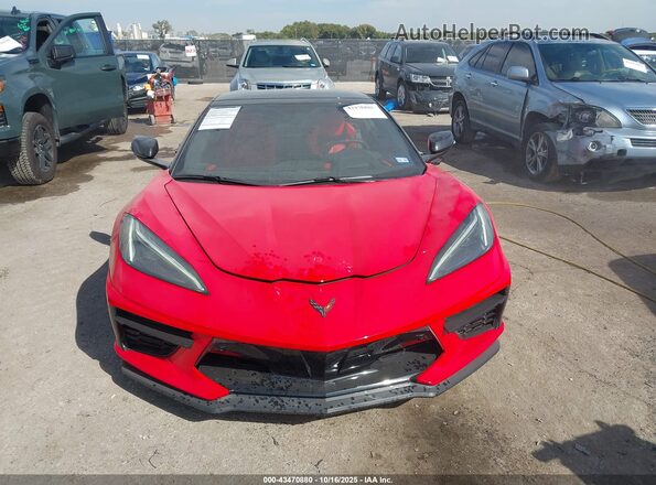 1G1YC3D49P5121253 2023 CHEVROLET CORVETTE Red Սարքավորումների վահանակի տեսք