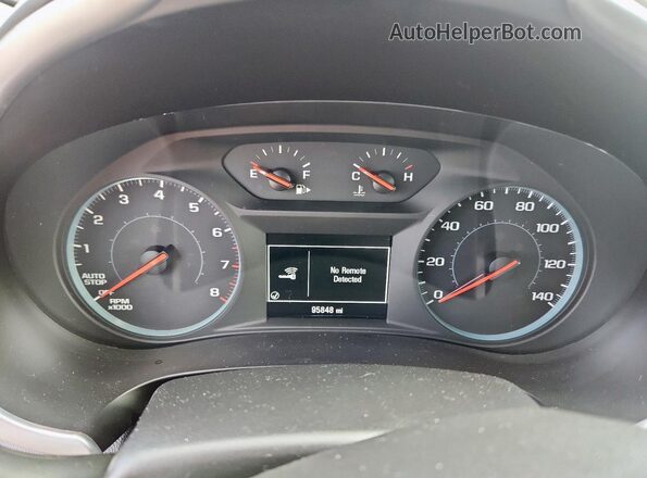 1G1ZC5STXLF142966 2020 CHEVROLET MALIBU Silver Instrument cluster view