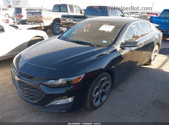 1G1ZD5STXMF008859 2021 CHEVROLET MALIBU Черный Передняя левая четверть