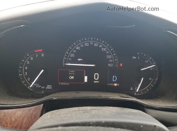 1G6AX5SS8J0161874 2018 CADILLAC CTS Black Widok zestawu wskaźników