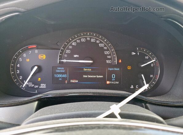 1G6AX5SX0H0156643 2017 CADILLAC CTS Blue Vista del cuadro de instrumentos