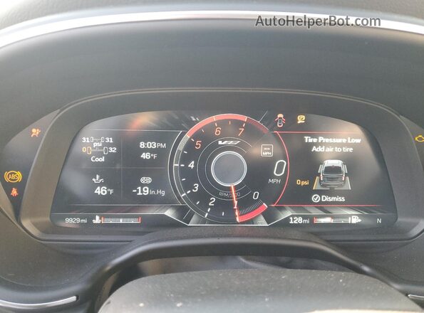 1G6D25R67R0860526 2024 CADILLAC CT5 Серебряный Вид щитка приборов