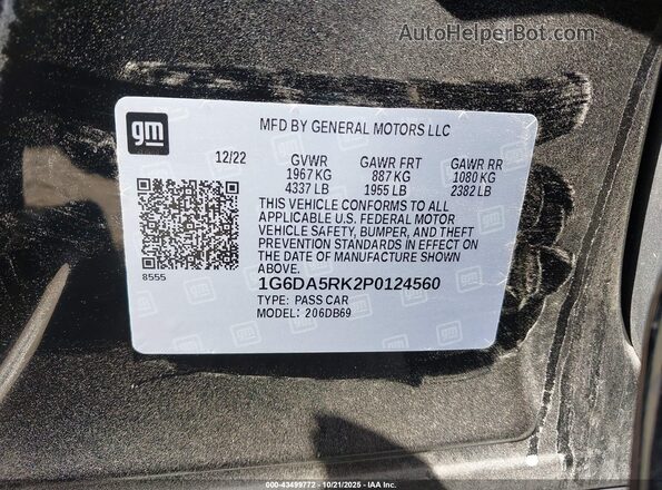 1G6DA5RK2P0124560 2023 CADILLAC CT4 Black ძრავის განყოფილების ხედი