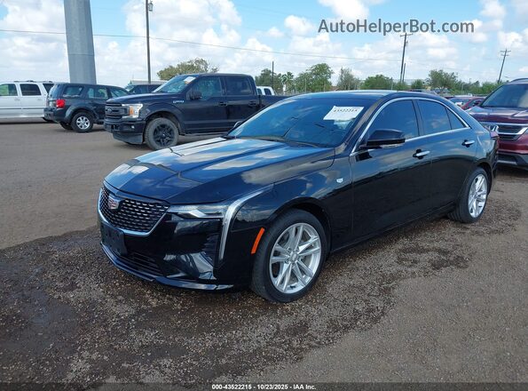 1G6DA5RK2S0101417 2025 CADILLAC CT4 Black Առջևի ձախ երեք քառորդ տեսարան