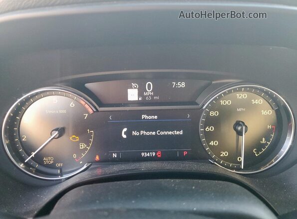1G6DJ5RK2L0142499 2020 CADILLAC CT4 White Widok zestawu wskaźników