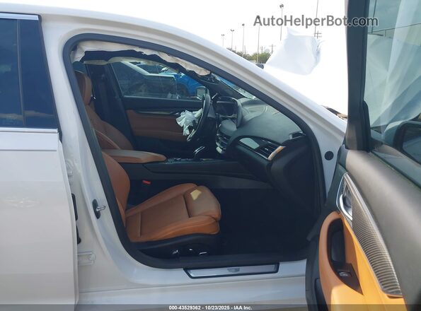 1G6DN5RW2S0101375 2025 CADILLAC CT5 White წინა სალონის ხედი