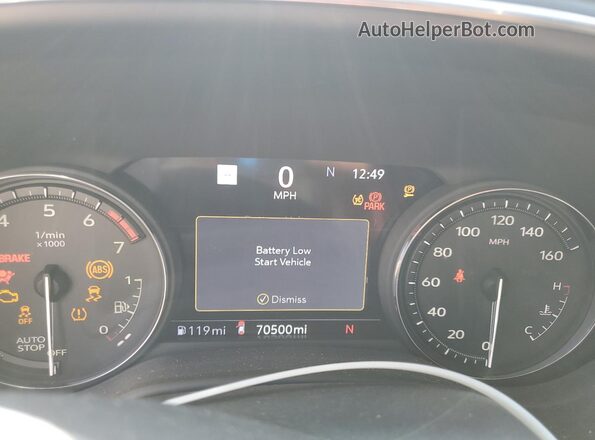 1G6DP5RK1L0140001 2020 CADILLAC CT5 Red Instrument cluster view