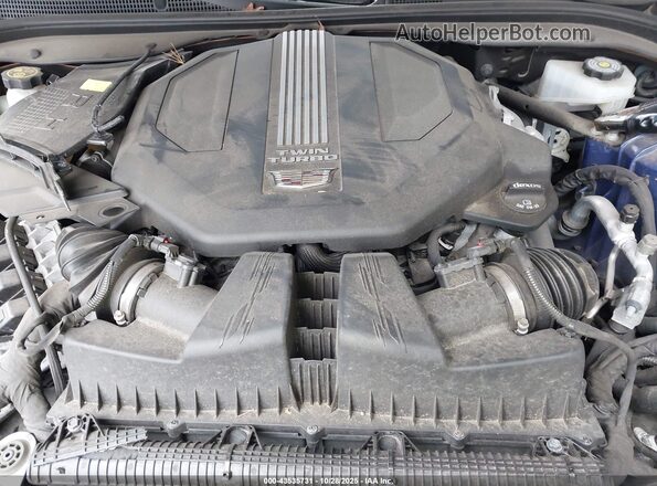 1G6DV5RW5M0145776 2021 CADILLAC CT5 Blue Widok z tyłu