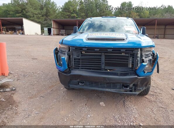 1GC0WLE75LF224078 2020 CHEVROLET SILVERADO Blue Вид спереду