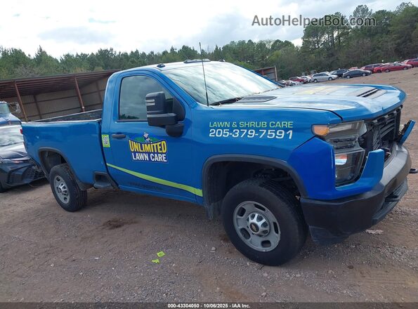 1GC0WLE75LF224078 2020 CHEVROLET SILVERADO Blue Вид задньої частини салону