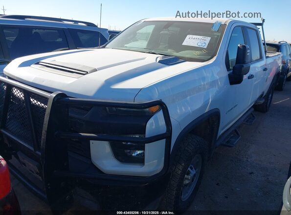 1GC1YLE76LF331946 2020 CHEVROLET SILVERADO White წინა მარცხენა ხედი სამი მეოთხედიდან