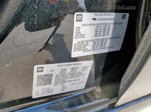 1GC4YMEY4NF335301 2022 CHEVROLET SILVERADO Black Vista del compartimento del motor