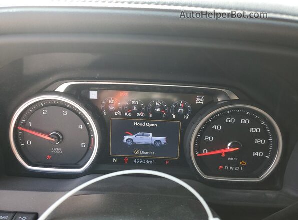 1GC4YVEYXNF363013 2022 CHEVROLET SILVERADO Белый Вид щитка приборов