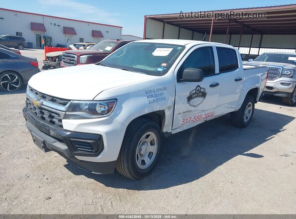 1GCGSBEA0N1300922 2022 CHEVROLET COLORADO Белый Передняя левая четверть