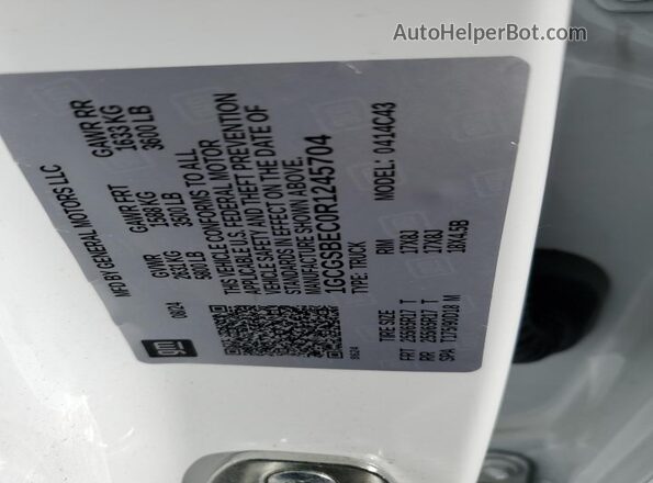 1GCGSBEC0R1245704 2024 CHEVROLET COLORADO White 