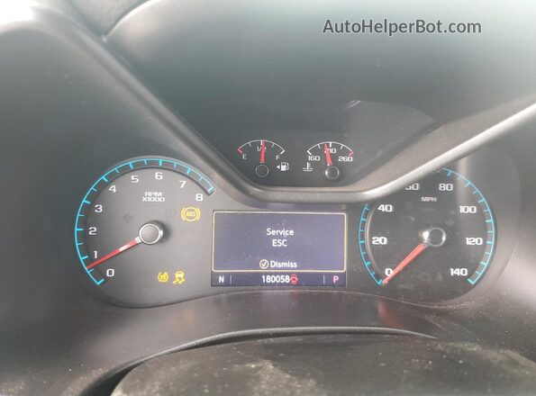 1GCGSCEN1L1112139 2020 CHEVROLET COLORADO White Vista del cuadro de instrumentos