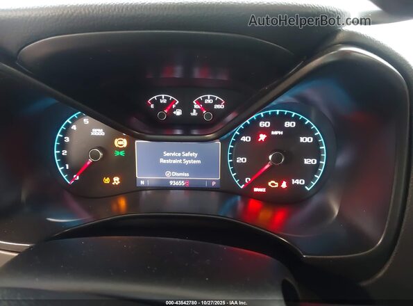 1GCGSCEN7L1218658 2020 CHEVROLET COLORADO White Widok tylnych siedzeń