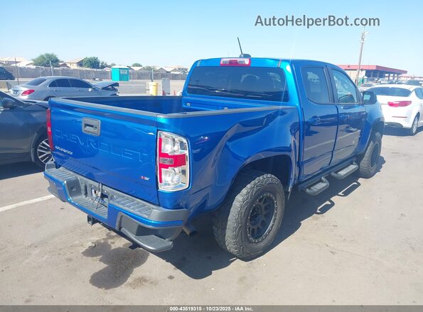 1GCGSCEN9M1200518 2021 CHEVROLET COLORADO Blue Widok z przodu