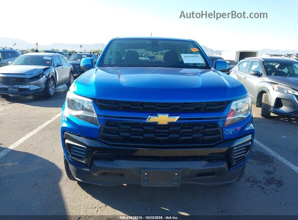 1GCGSCEN9M1200518 2021 CHEVROLET COLORADO Blue Widok zestawu wskaźników