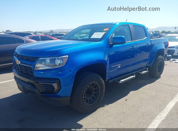 1GCGSCEN9M1200518 2021 CHEVROLET COLORADO Blue Przód lewy