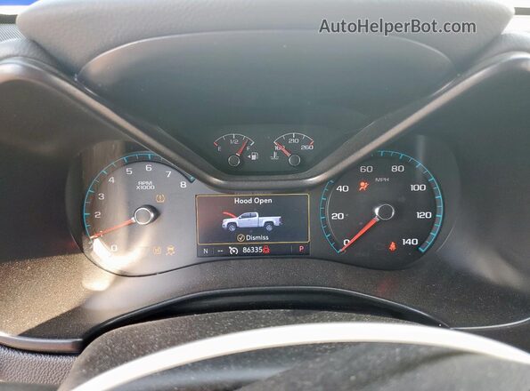 1GCGTDEN3L1170868 2020 CHEVROLET COLORADO White ხელსაწყოთა პანელის ხედი