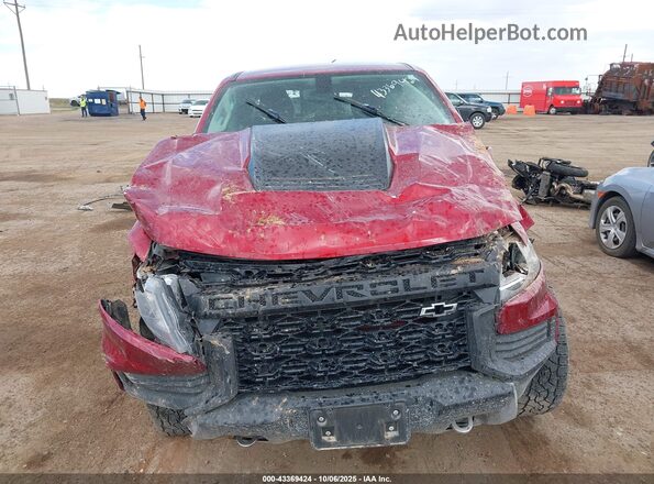 1GCGTEEN4M1114896 2021 CHEVROLET COLORADO Maroon Vista frontal