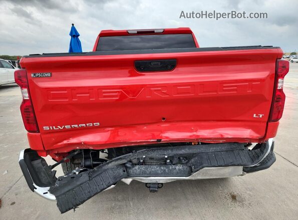 1GCPACEK8NZ624395 2022 CHEVROLET SILVERADO Red უკანა ხედი