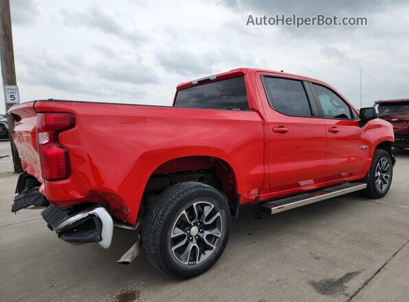 1GCPACEK8NZ624395 2022 CHEVROLET SILVERADO Red უკანა მარჯვენა