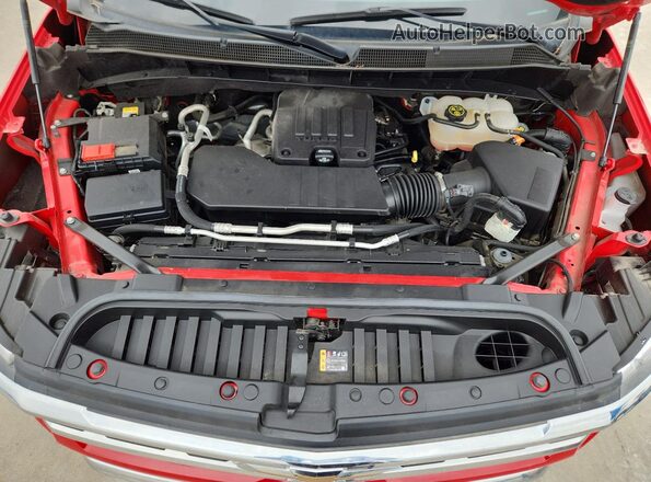 1GCPACEK8NZ624395 2022 CHEVROLET SILVERADO Red უკანა სალონის ხედი