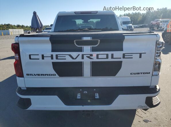 1GCPDBEK7NZ526198 2022 CHEVROLET SILVERADO White Widok z tyłu