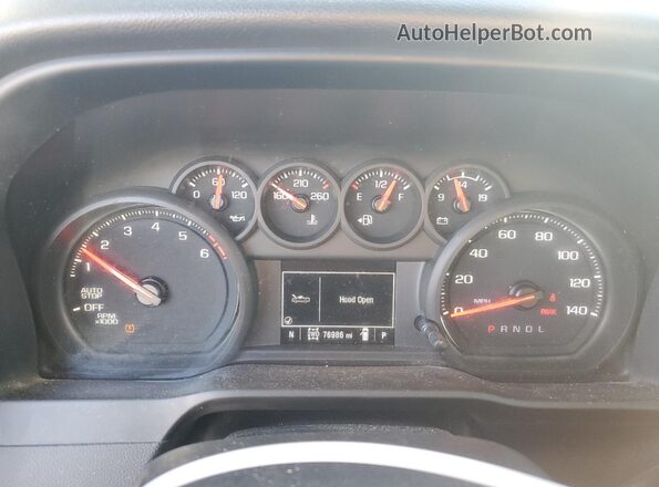 1GCPDBEK7NZ526198 2022 CHEVROLET SILVERADO White Widok zestawu wskaźników