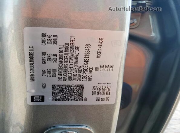 1GCPSCEK4S1198468 2025 CHEVROLET COLORADO Silver Engine compartment view