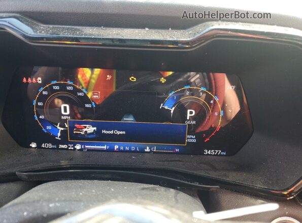 1GCPTDEK4R1193445 2024 CHEVROLET COLORADO Tan Vista del cuadro de instrumentos