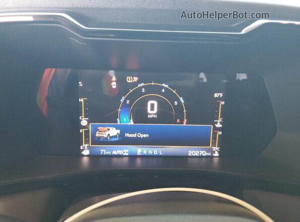1GCPTDEK5P1219077 2023 CHEVROLET COLORADO Tan Vista del cuadro de instrumentos