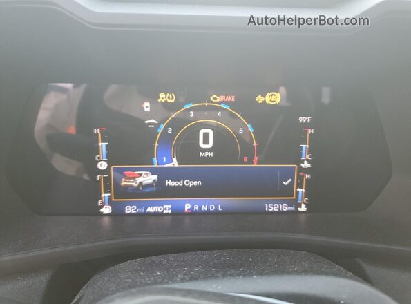 1GCPTEEK9P1160847 2023 CHEVROLET COLORADO White Instrument cluster view