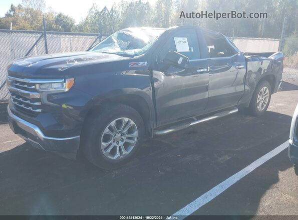 1GCUDGED5NZ602132 2022 CHEVROLET SILVERADO Blue Przód lewy