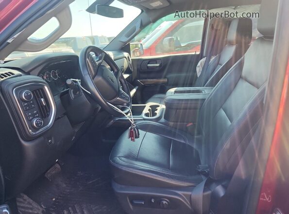 1GCUYEED4LZ322501 2020 CHEVROLET SILVERADO Red წინა სალონის ხედი