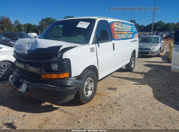 1GCWGAFG4H1204550 2017 CHEVROLET EXPRESS White წინა მარცხენა ხედი სამი მეოთხედიდან