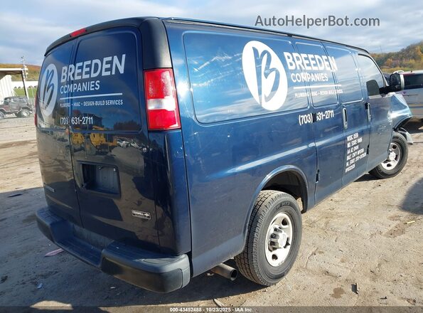 1GCWGAFP6L1154579 2020 CHEVROLET EXPRESS Синий Задняя правая четверть