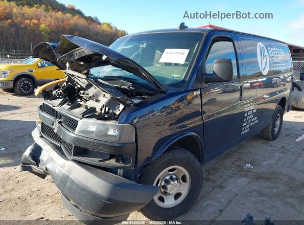 1GCWGAFP6L1154579 2020 CHEVROLET EXPRESS Синий Передняя левая четверть