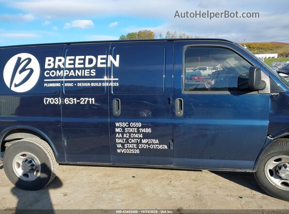 1GCWGAFP6L1154579 2020 CHEVROLET EXPRESS Синий Панорамный вид салона 360°