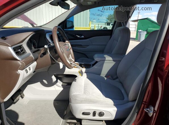 1GKKNKLS8LZ161395 2020 GMC ACADIA Burgundy Front interior view
