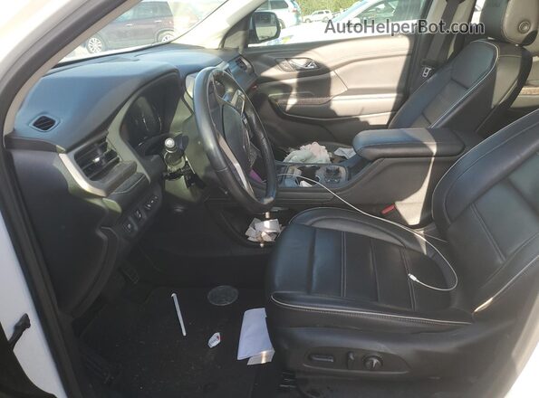 1GKKNPLS2MZ236154 2021 GMC ACADIA White Widok wnętrza z przodu