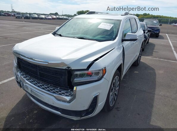 1GKKNPLS5LZ155017 2020 GMC ACADIA White Առջևի ձախ երեք քառորդ տեսարան
