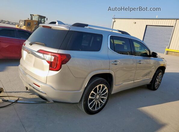 1GKKNPLS5LZ229407 2020 GMC ACADIA Серебряный Задняя правая четверть