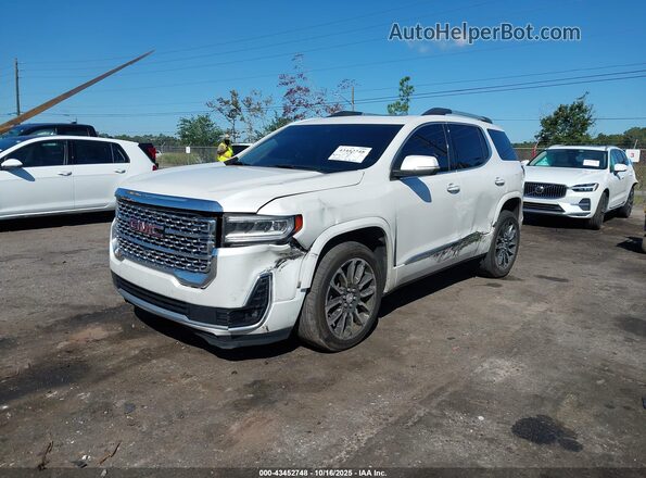 1GKKNPLS7LZ140423 2020 GMC ACADIA White წინა მარცხენა ხედი სამი მეოთხედიდან