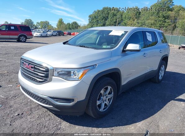 1GKKNRLS5KZ292453 2019 GMC ACADIA Silver წინა მარცხენა ხედი სამი მეოთხედიდან